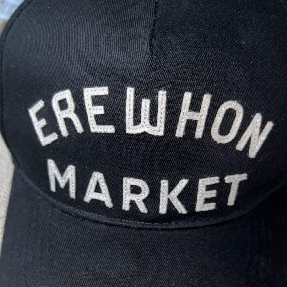 Erewhon Black Cap Snap Back Sold Out Felt Appliqué - Picture 4 of 6